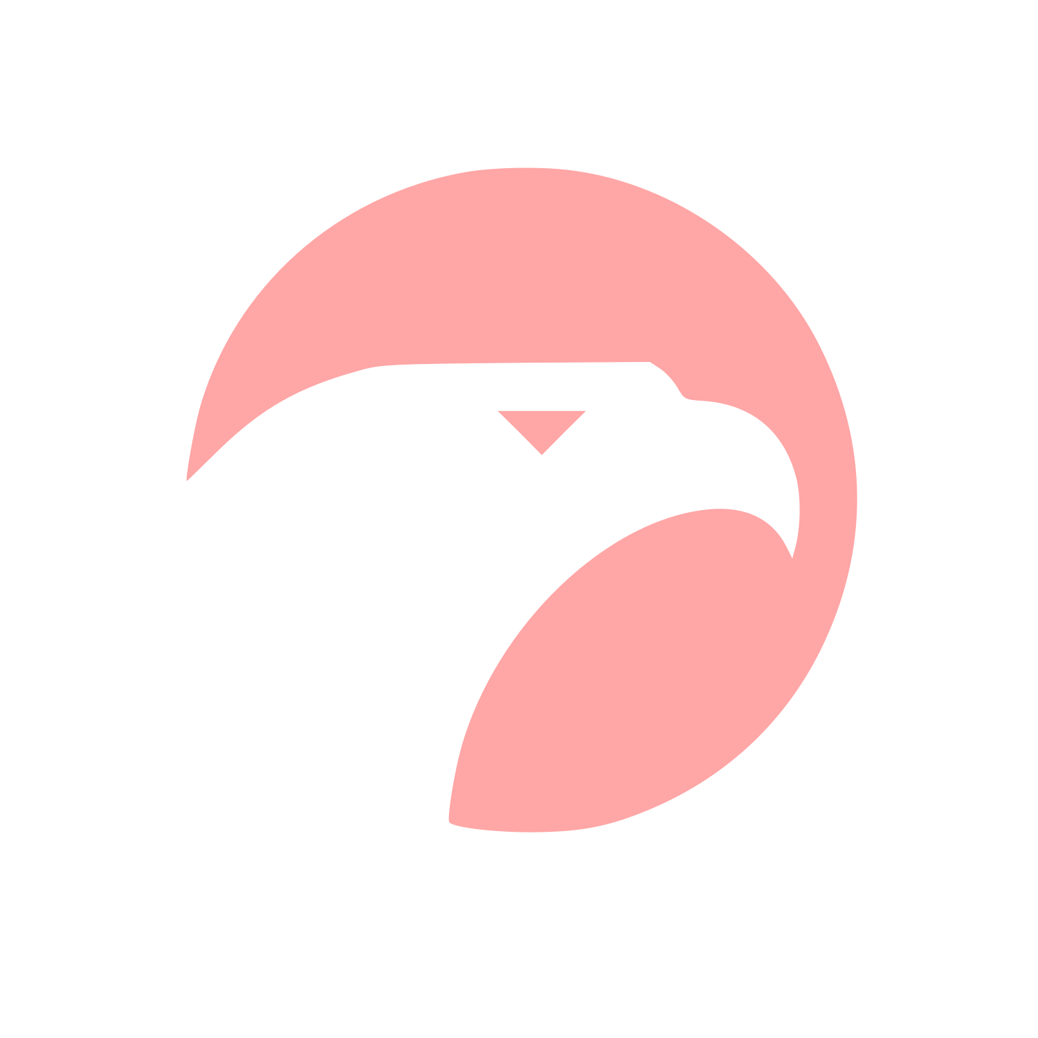 Modernist Eagle Head Logo #ffa6a6