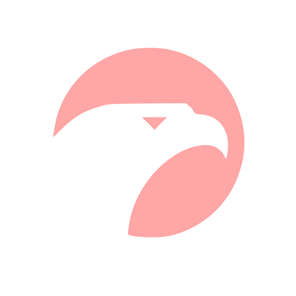 Modernist Eagle Head Logo #ffa6a6