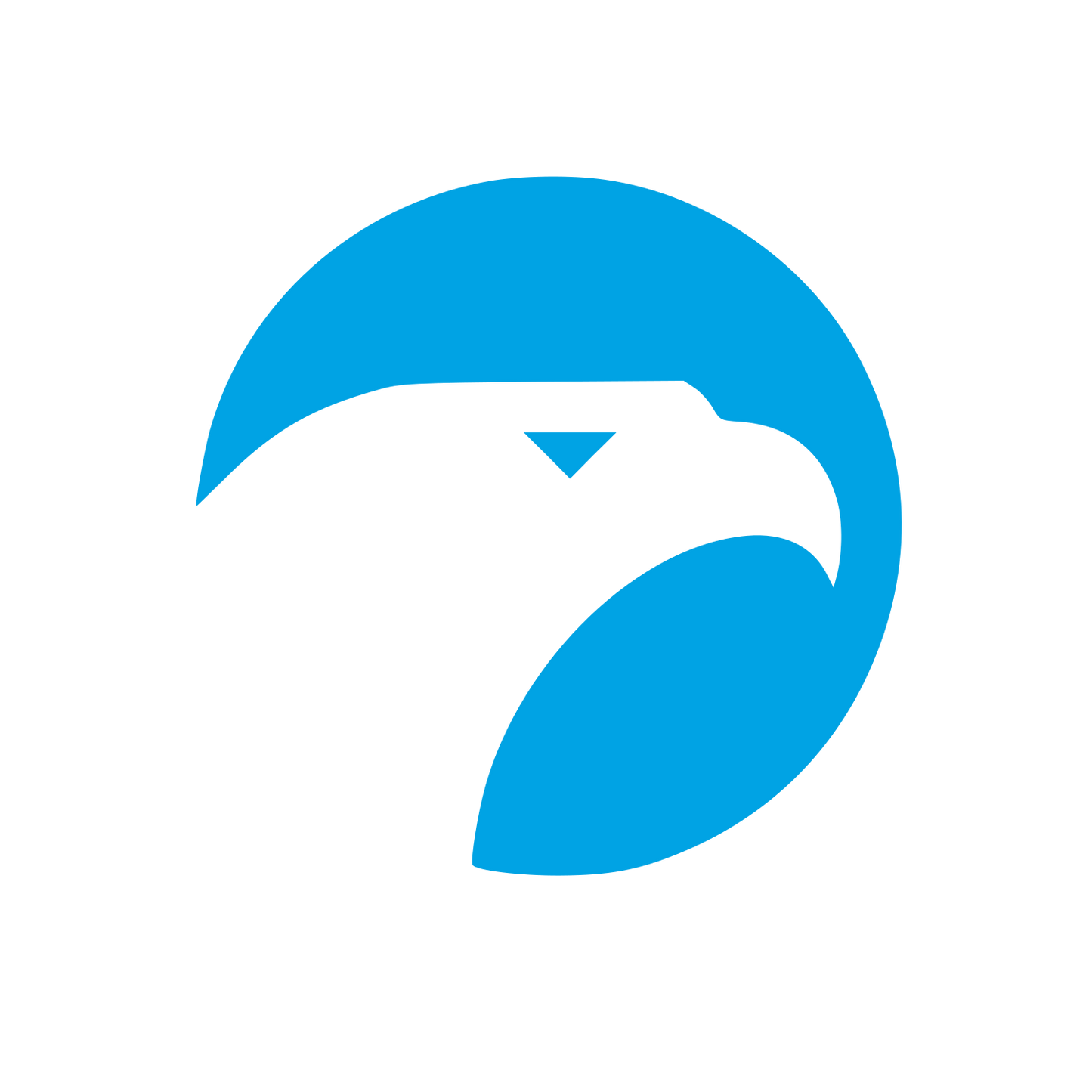 Modernist Eagle Head Logo #00a3e4