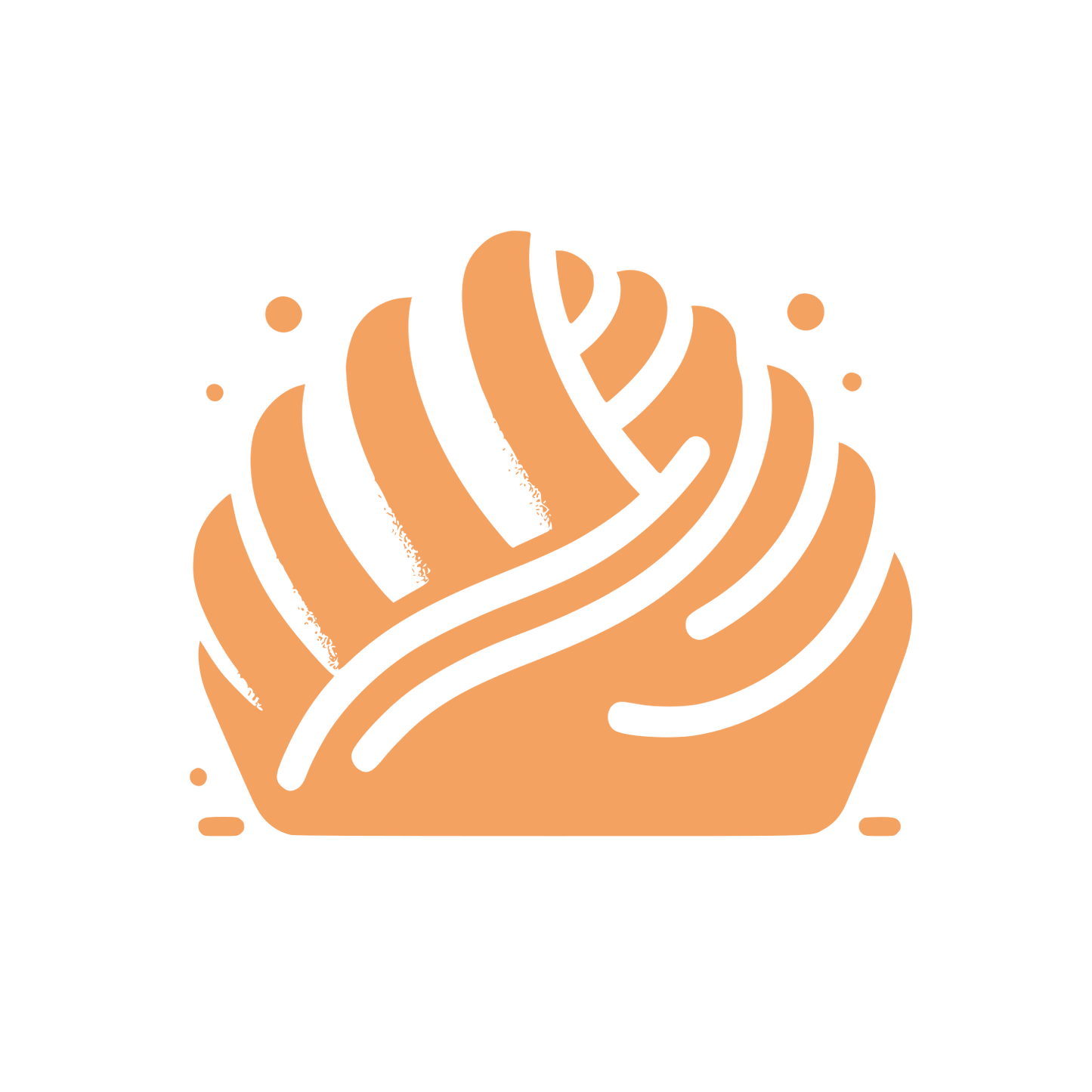 Abstract Bread Logo #F4A261