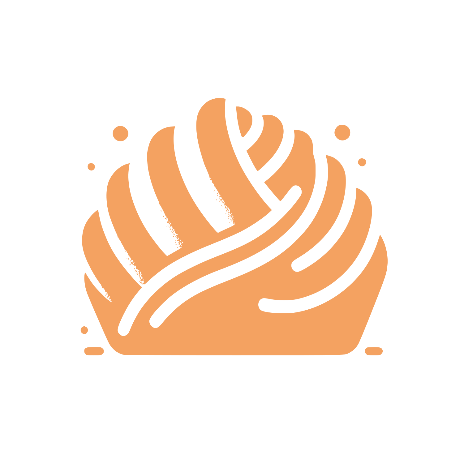 Abstract Bread Logo #F4A261