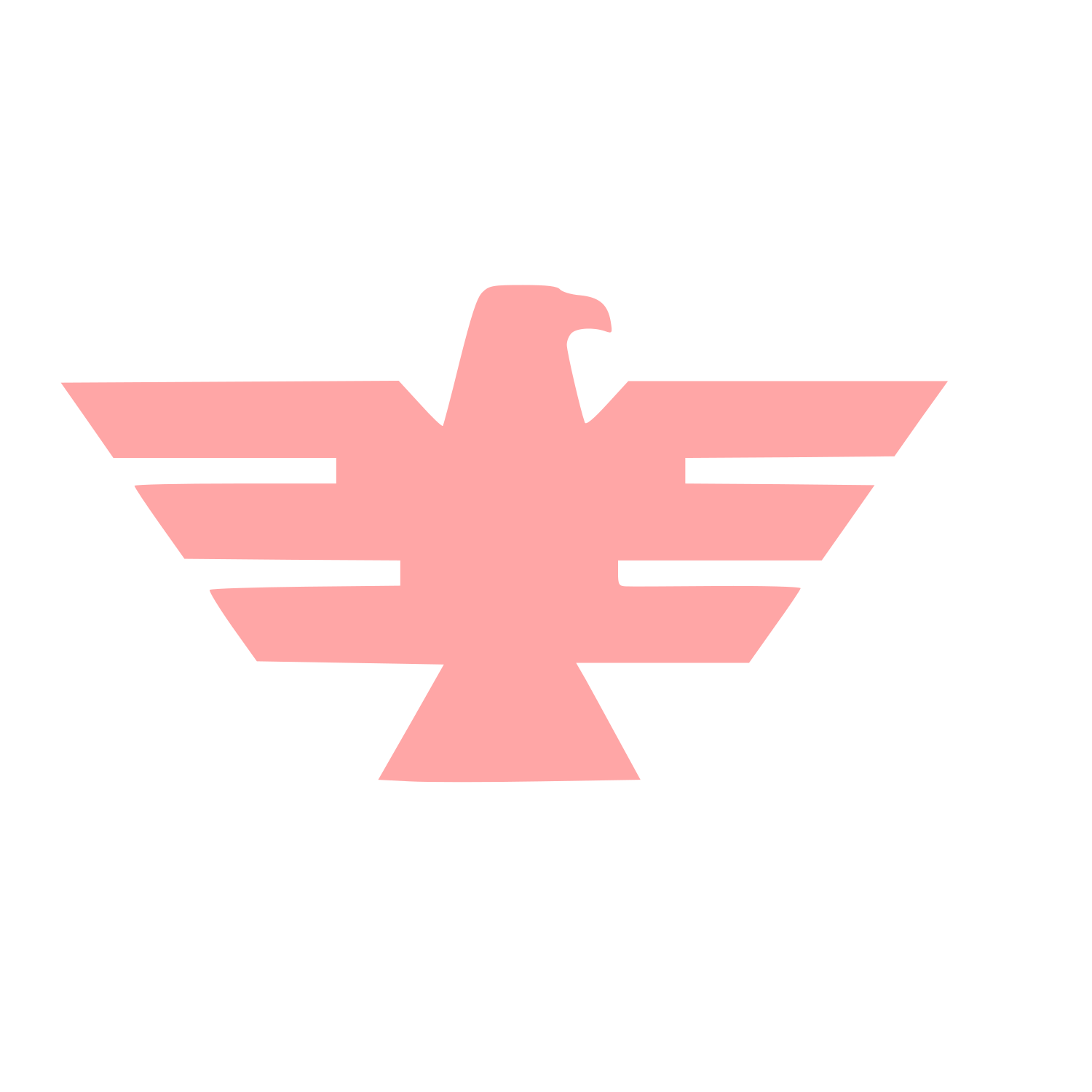 Modernist Eagle Spread Logo #ffa6a6