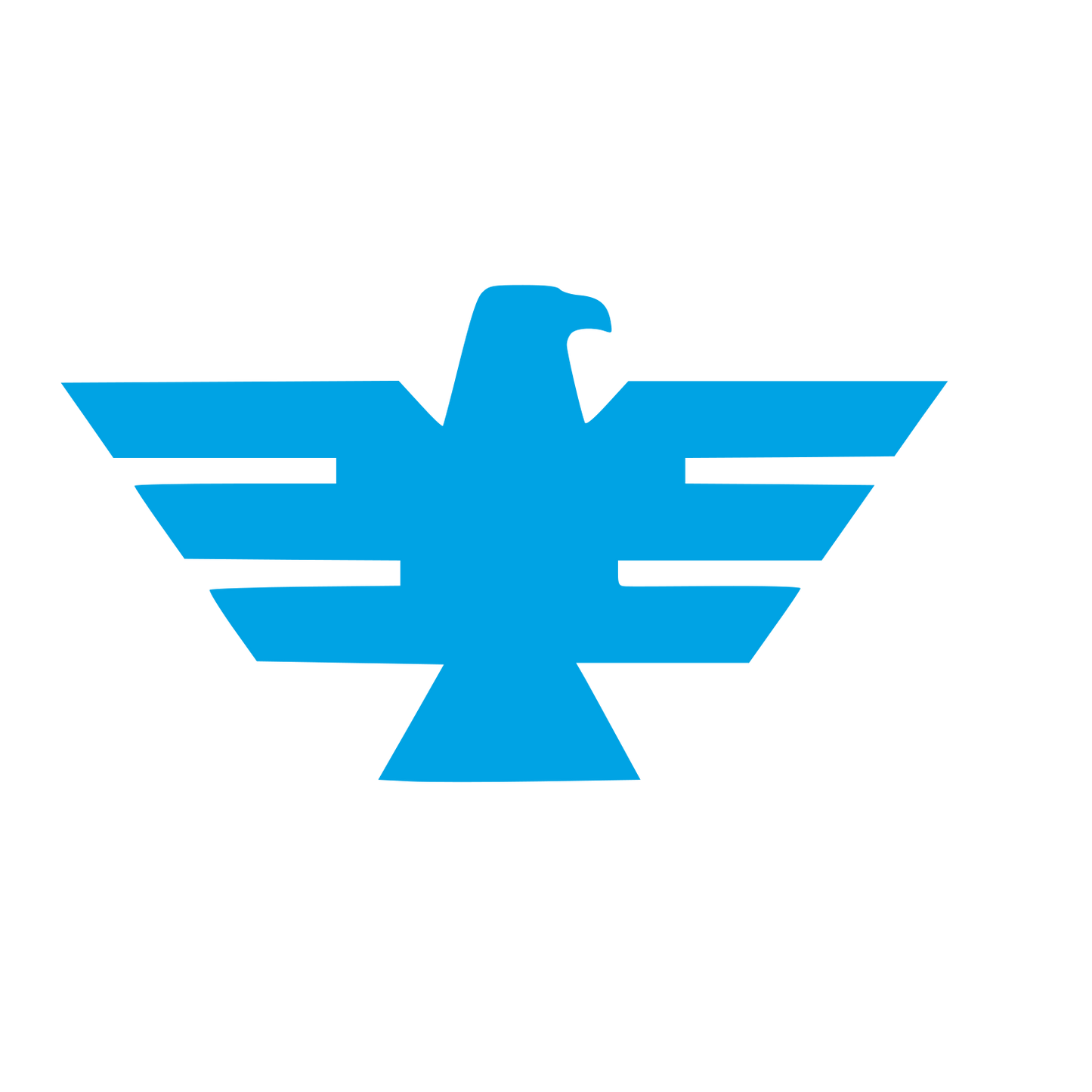 Modernist Eagle Spread Logo #00a3e4