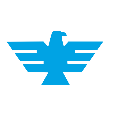 Modernist Eagle Spread Logo #00a3e4