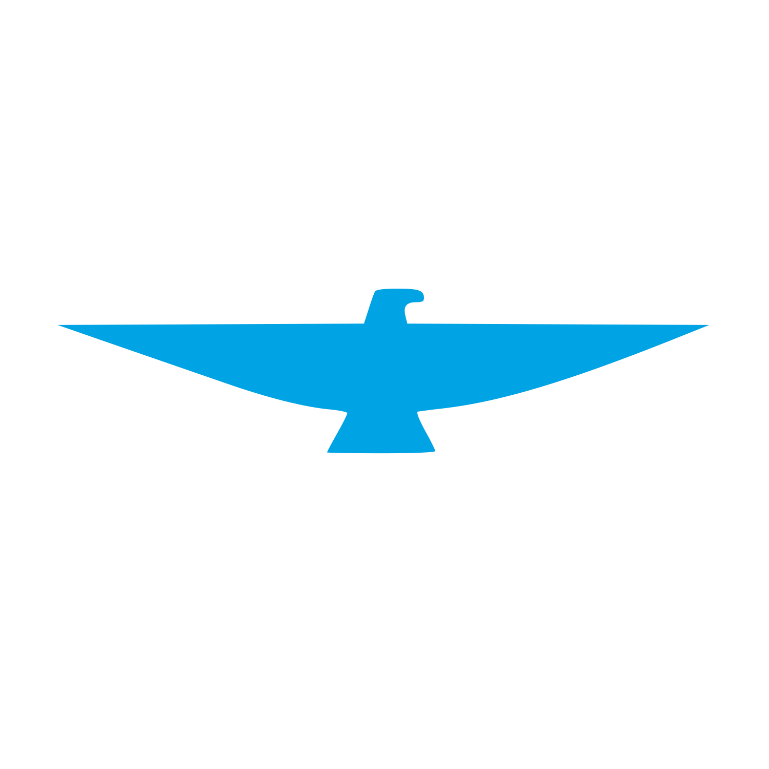 Swooping Eagle Logo #00a3e4