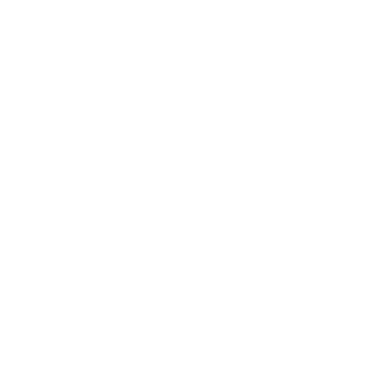 Pixel Bee Logo #ffffff