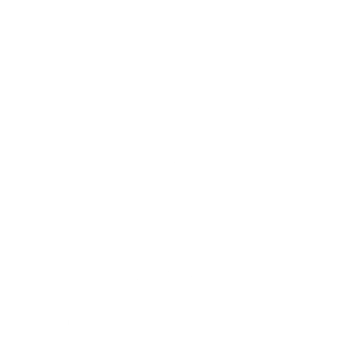 Pixel Bee Logo #ffffff