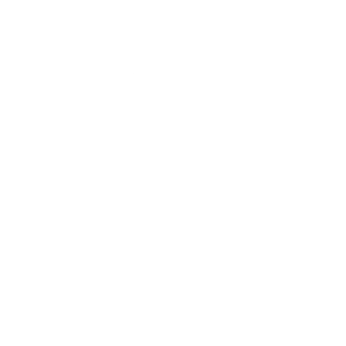 Pixel Bee Logo #ffffff