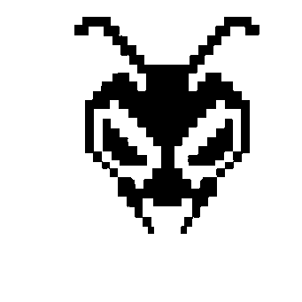 Pixel Bee Head Logo