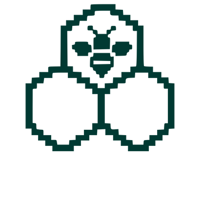 Pixel Bee Logo #003932