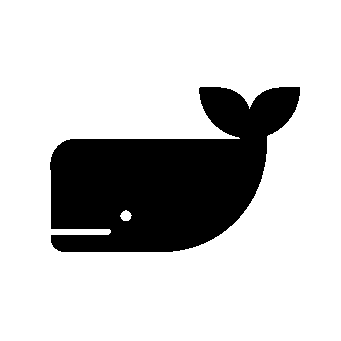 Sperm Whale Solid Logo