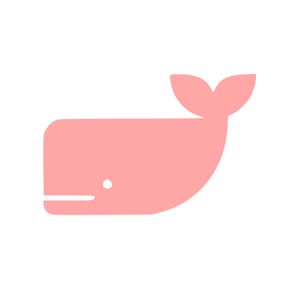 Sperm Whale Solid Logo #ffa6a6