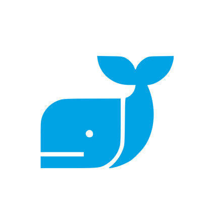 Swiss Style Whale Logo #00a3e4