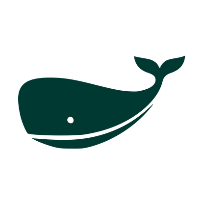 Sperm Whale Silhouette Logo #003932