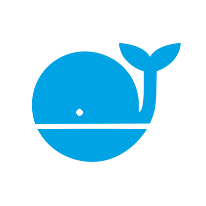 Solid Whale Logo #00a3e4