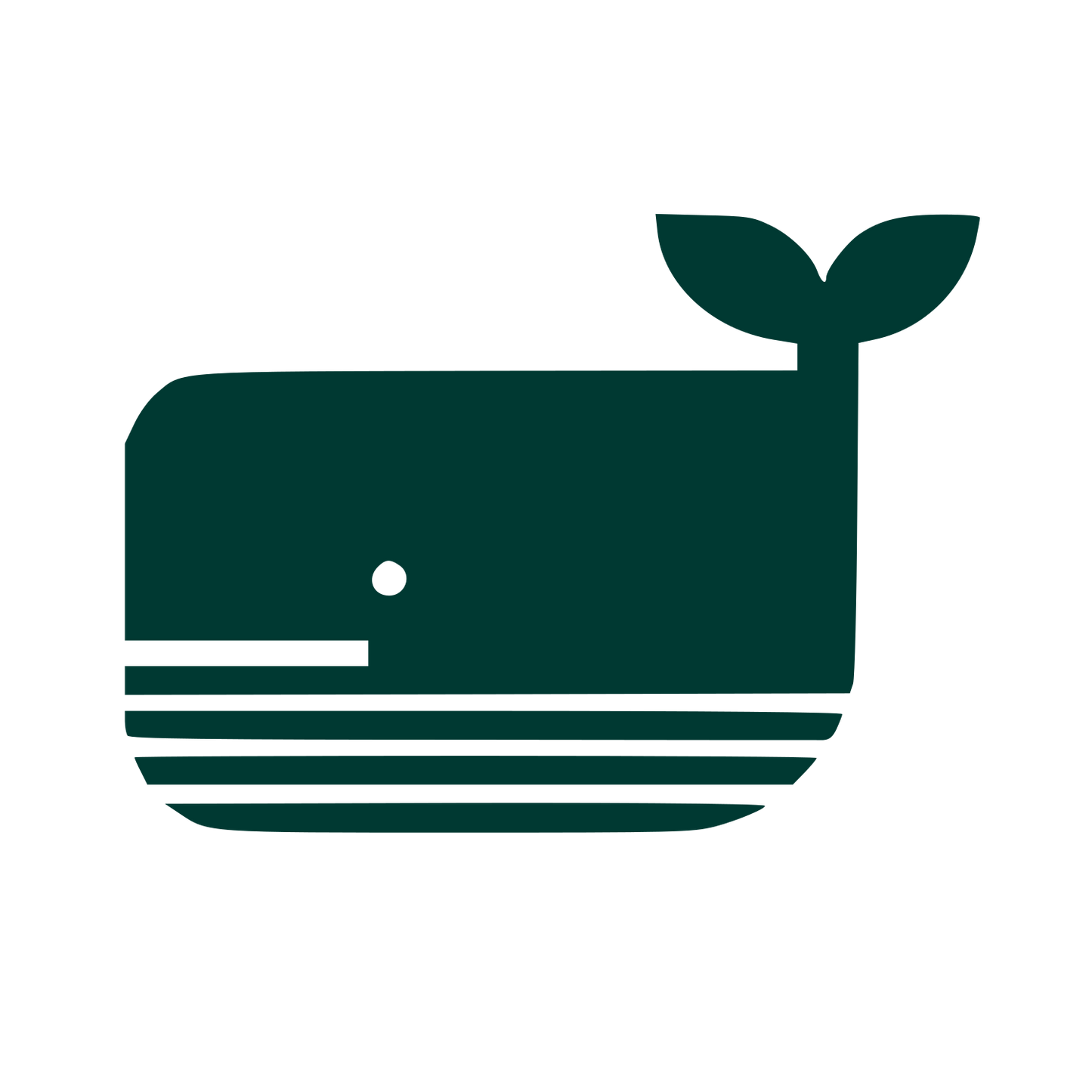 Swiss Style Whale Logo #003932