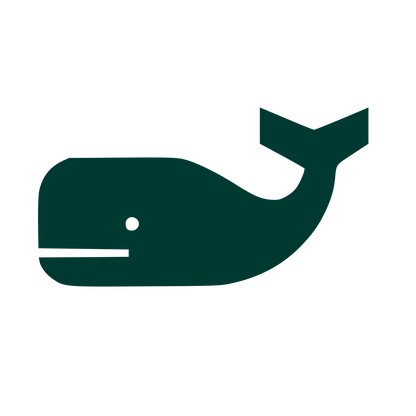 Solid Whale Logo #003932