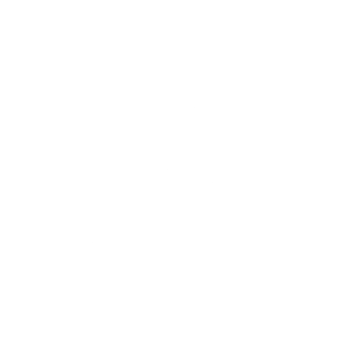 Rabbit Head Pictogram Logo #ffffff