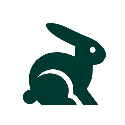 Sitting Rabbit Pictogram Logo #003932