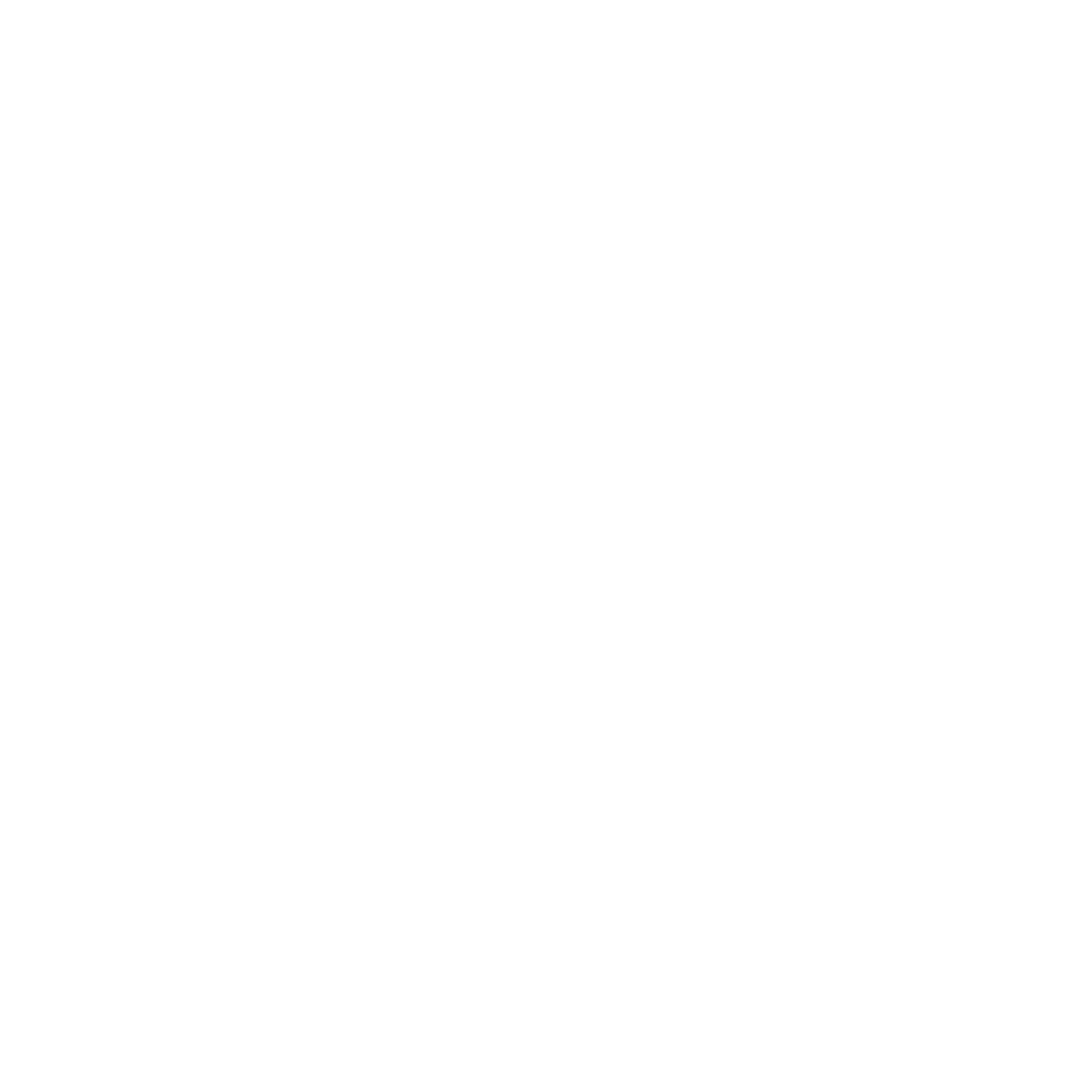 Rabbit Back View Logo #ffffff