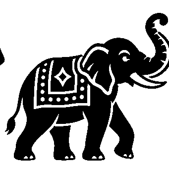 Tattoo Flash Elephant Logo