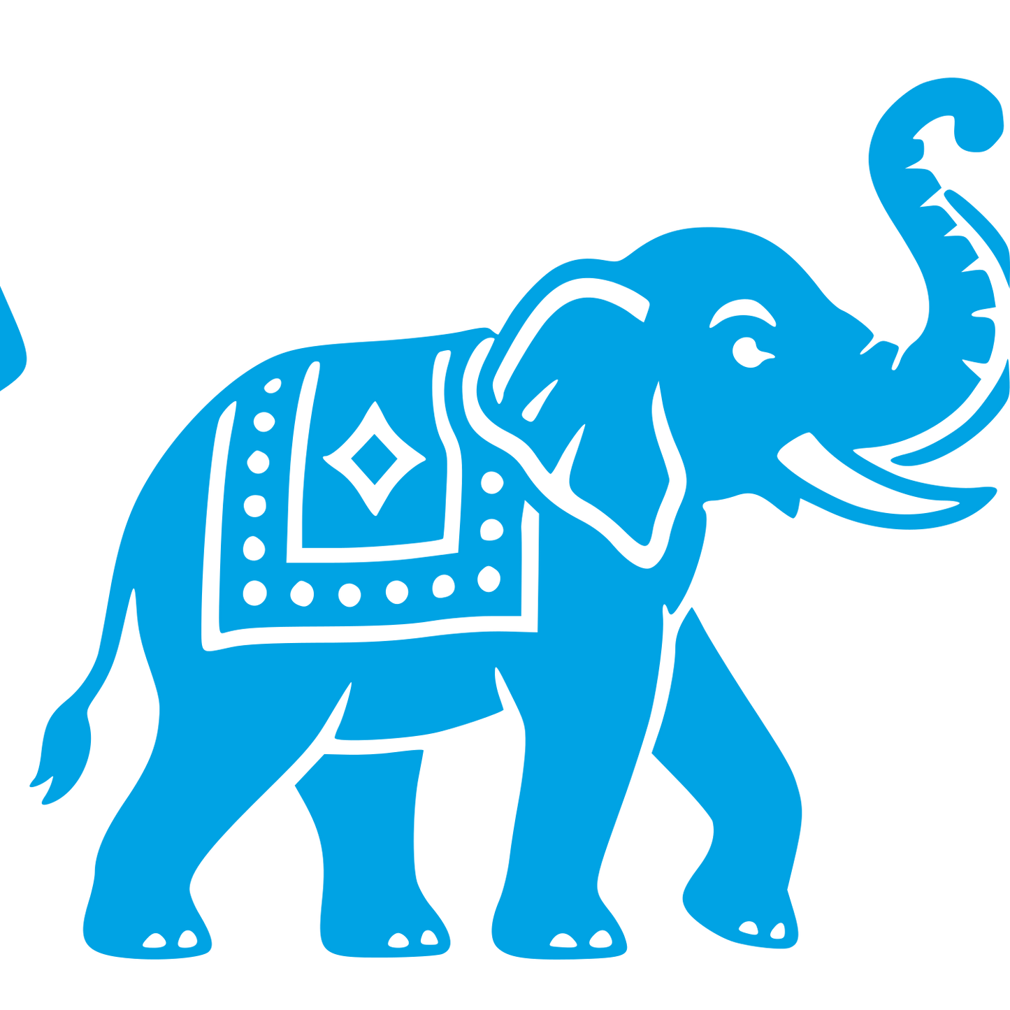 Tattoo Flash Elephant Logo #00a3e4
