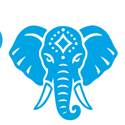 Tattoo Flash Elephant Logo #00a3e4