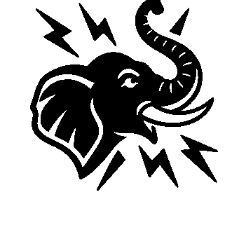 Tattoo Flash Elephant Logo