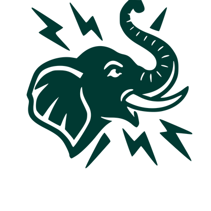 Tattoo Flash Elephant Logo #003932