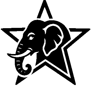 Elephant Star Tattoo Logo