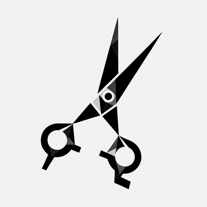 Scissors Cutting Illustration