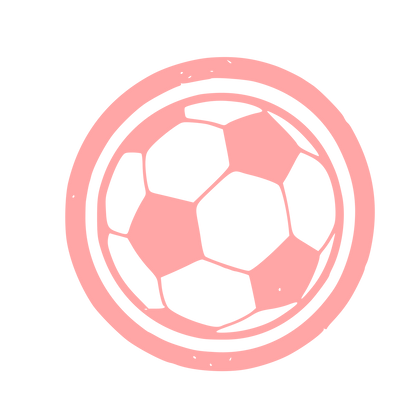 Soccer Ball Circle Logo #ffa6a6