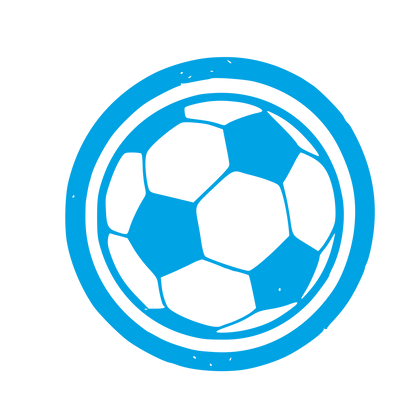 Soccer Ball Circle Logo #00a3e4