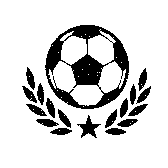 Soccer Ball Laurel Wreath Logo