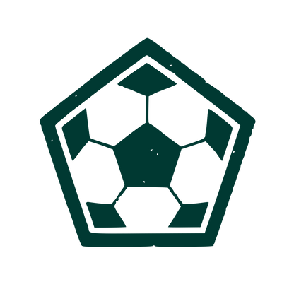 Soccer Ball Pentagon Logo #003932
