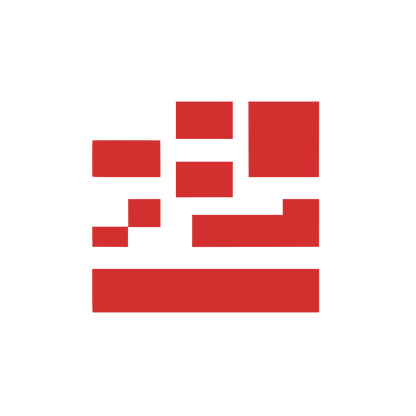 Stacked Rectangles Logo #D32F2F