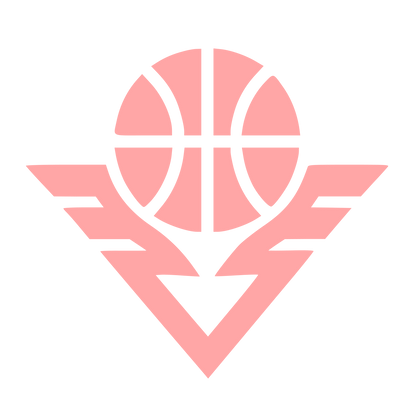 Basketball Wings Emblem Logo #ffa6a6