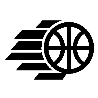 Speed Lines Basketball Logo