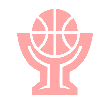 Basketball Trophy Cup Logo #ffa6a6