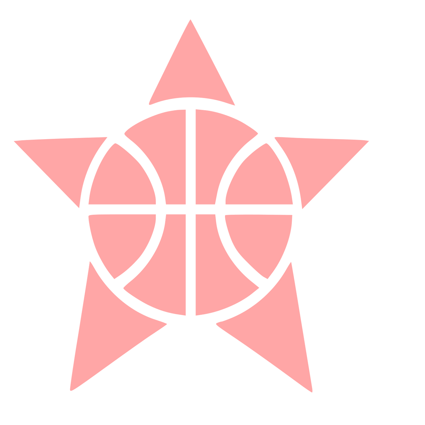Basketball Star Logo #ffa6a6