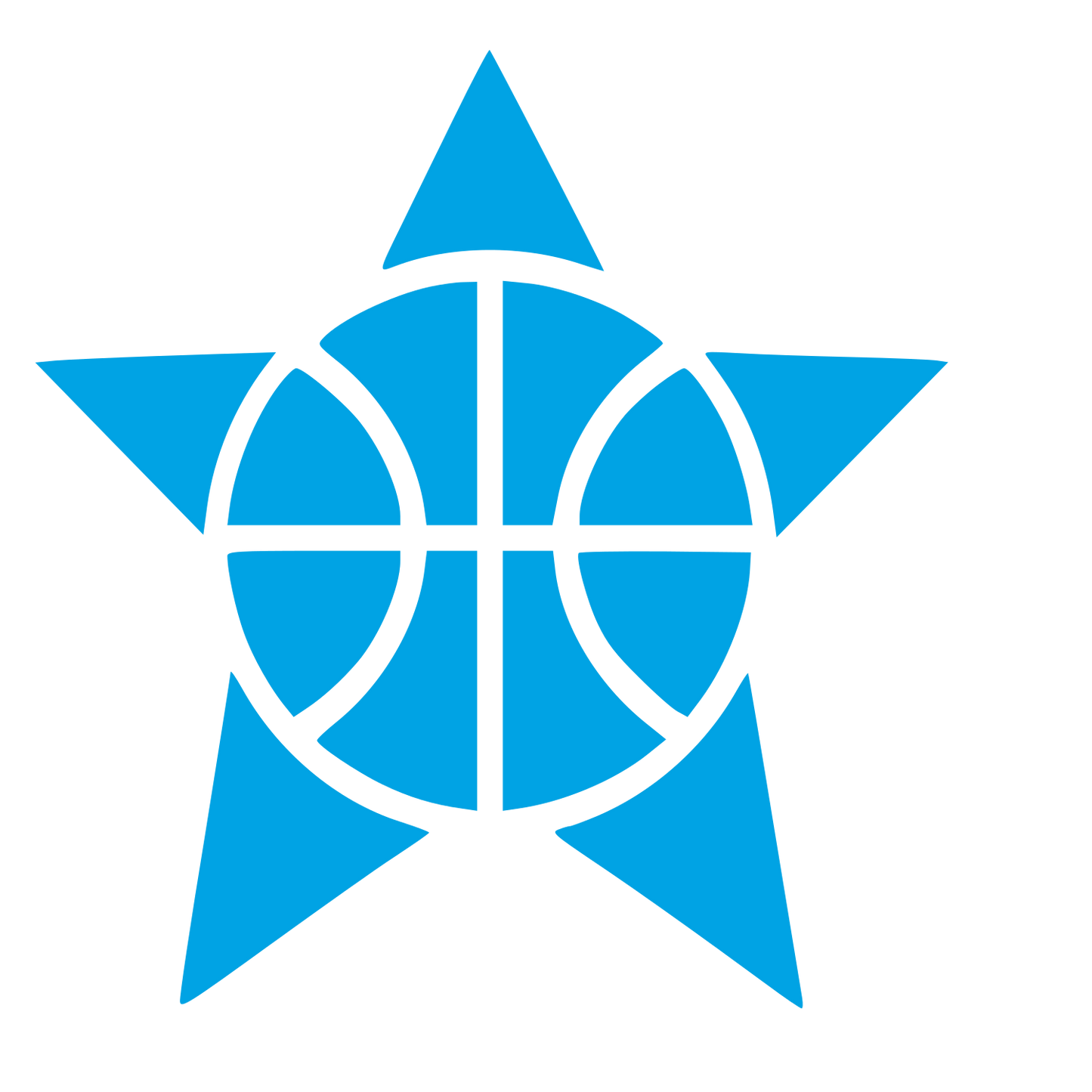 Basketball Star Logo #00a3e4