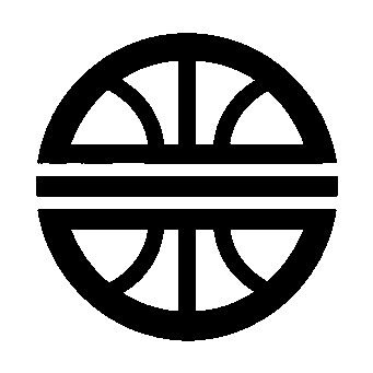 Bold Basketball Circle Logo