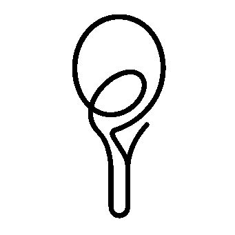 Monoline Tennis Racket Logo