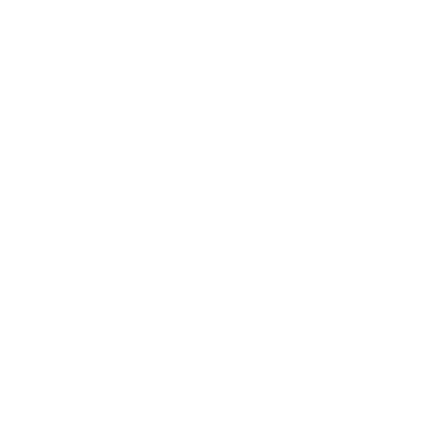 Monoline Tennis Racket Logo #ffffff