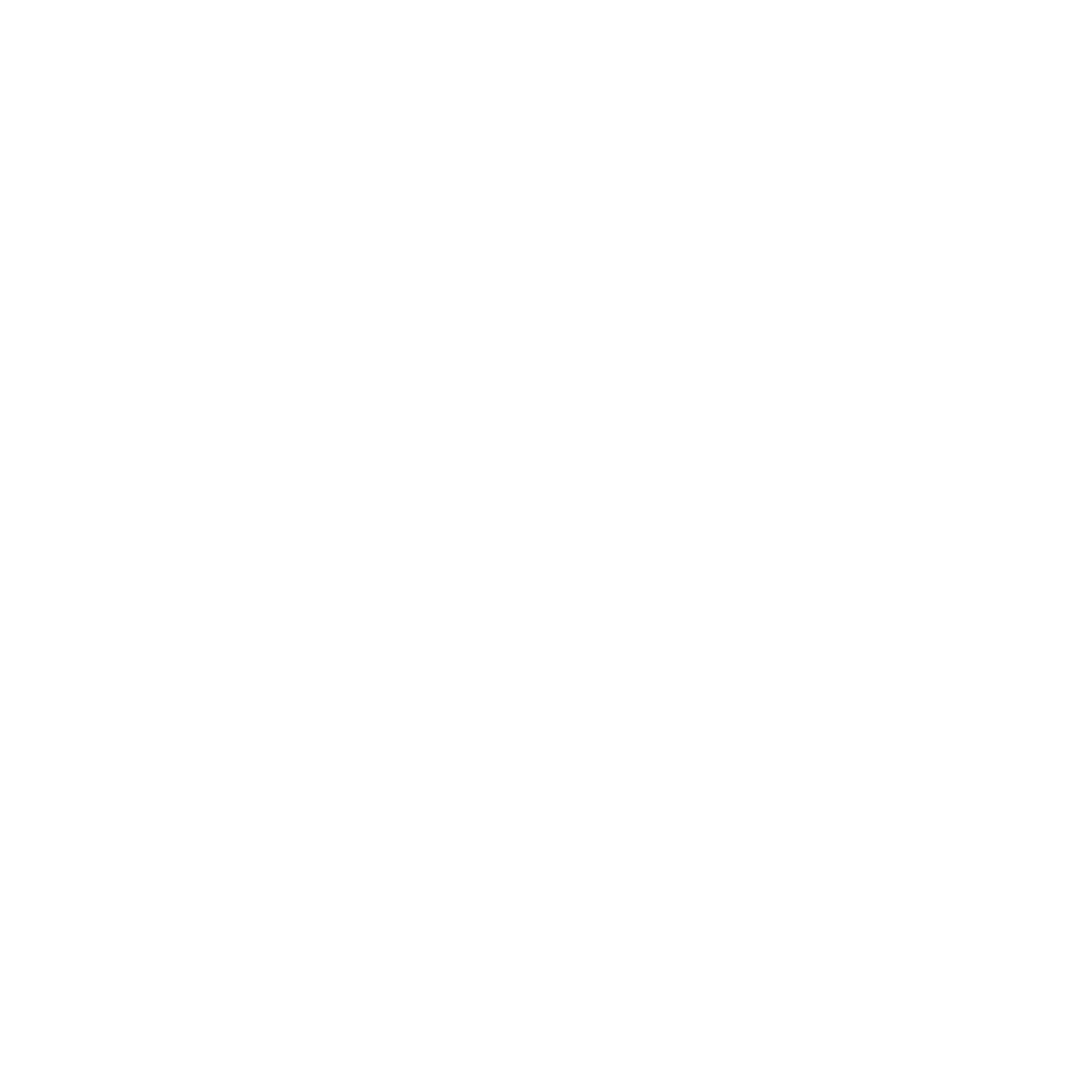 Monoline Tennis Racket Logo #ffffff