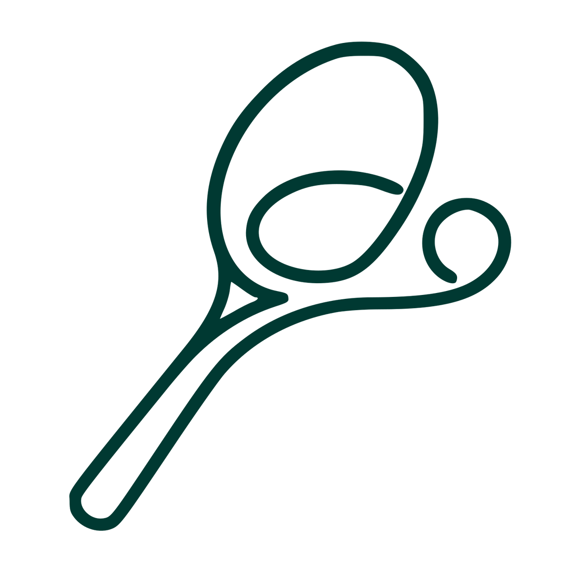 Monoline Tennis Racket Logo #003932