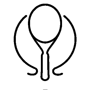 Monoline Tennis Racket Logo