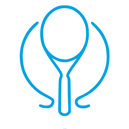 Monoline Tennis Racket Logo #00a3e4