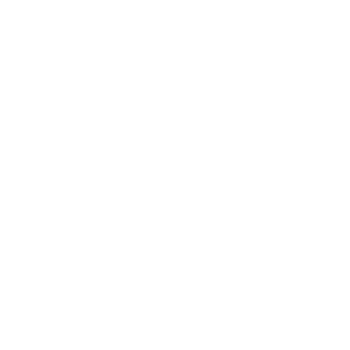 Monoline Tennis Racket Logo #ffffff