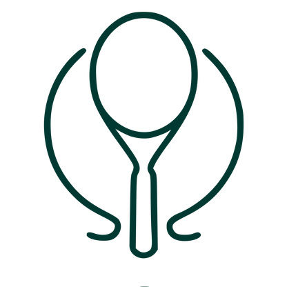 Monoline Tennis Racket Logo #003932
